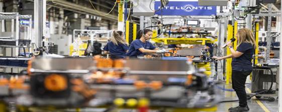 Taller de baterías de Stellantis en Zaragoza.